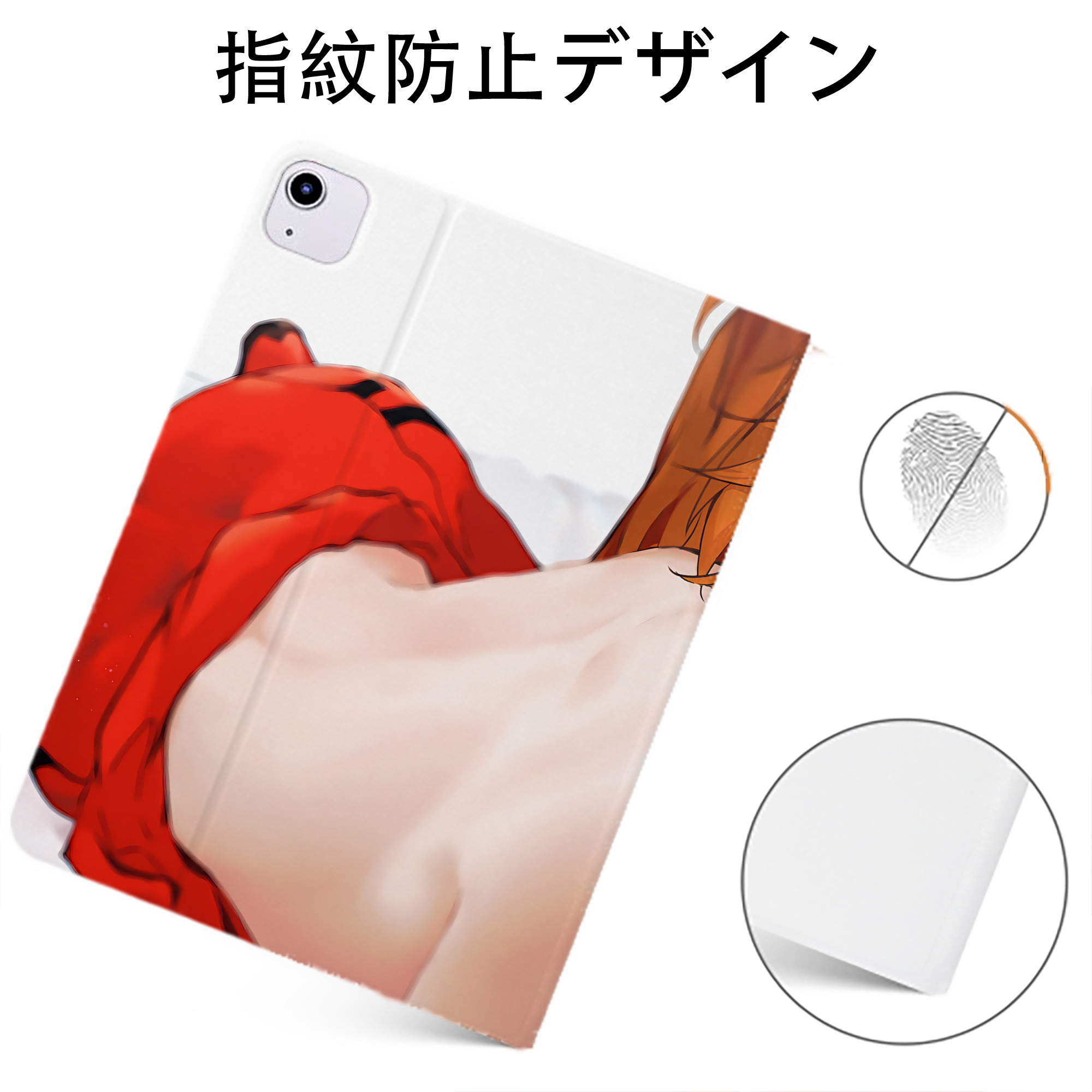 （画像用） EVA 新世紀エヴァンゲリオン IPadケース ペンホルダー付き ブックスタイルデザイン